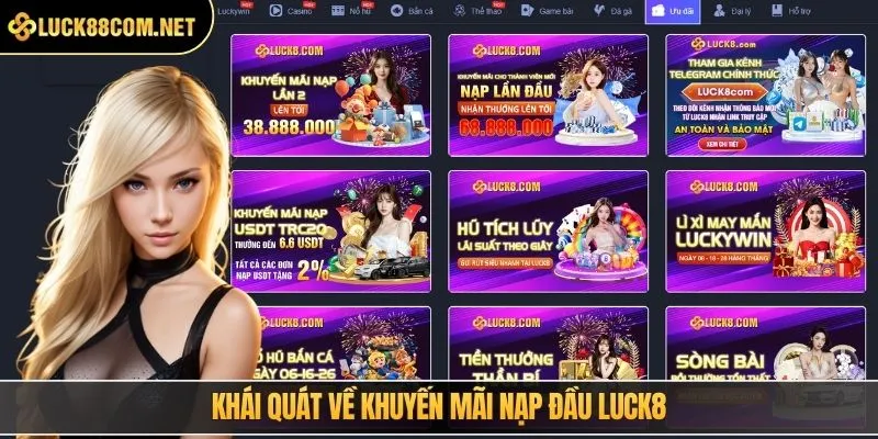 Khái quát về khuyến mãi nạp đầu LUCK8